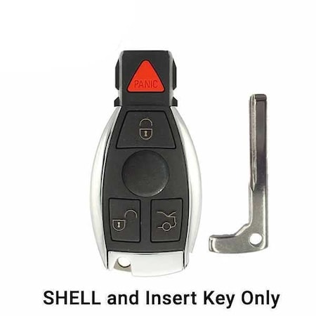 Cgdi CGDI: Mercedes Benz 1997-2014 / 4-Button Fobik Key SHELL / IYZ-3312 CGD-MDS-SKS